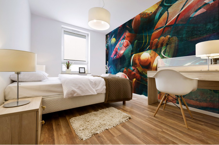 Sports Dream Abstract Art Mural print
