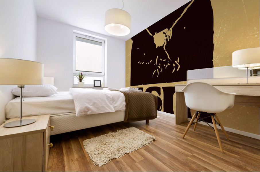 1974 Southern Miss Golden Eagles Logo Art Mural print