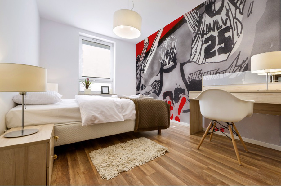 1985 UNLV Rebel Basketball Art Mural print