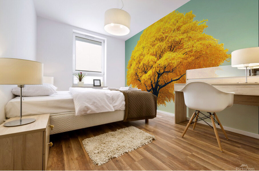 Yellow Tree Mural print