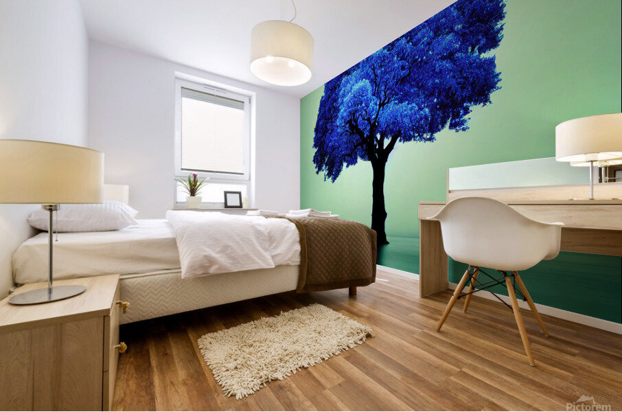 Blue Tree Mural print