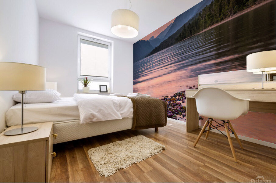 Lake McDonalds Rocks Mural print