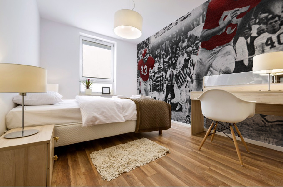 1969 Arkansas Razorbacks Football Art Mural print