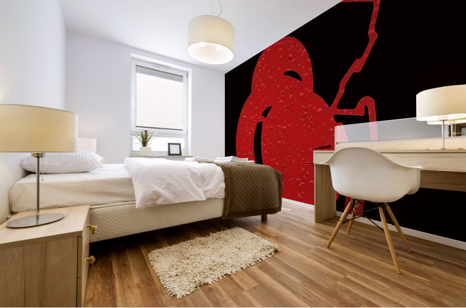 1987 Rutgers Scarlet Knights Retro Art Mural print