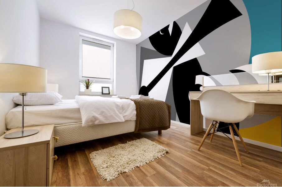 Raccoon Abstract Mural print