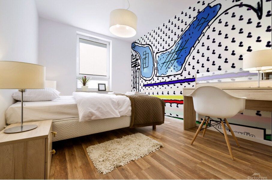 The Bird Mural print