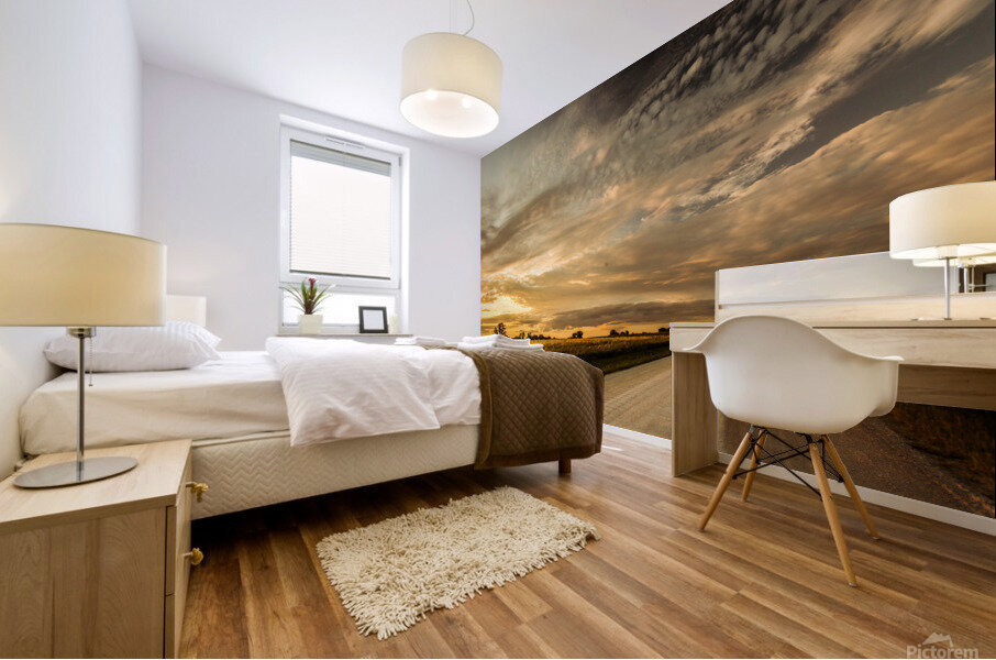 Nature Photography - Sunset Road - Quail Ridge Park MO Mural print