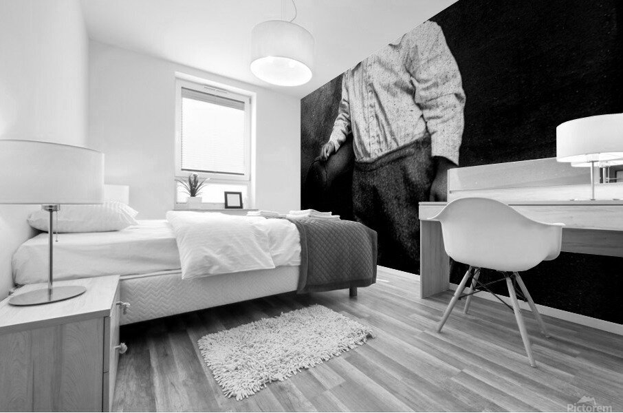 Found and Restored - The Boss - Antique RPPC Mural print