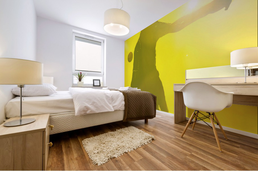 Sunny Day Tennis Abstract Art Mural print