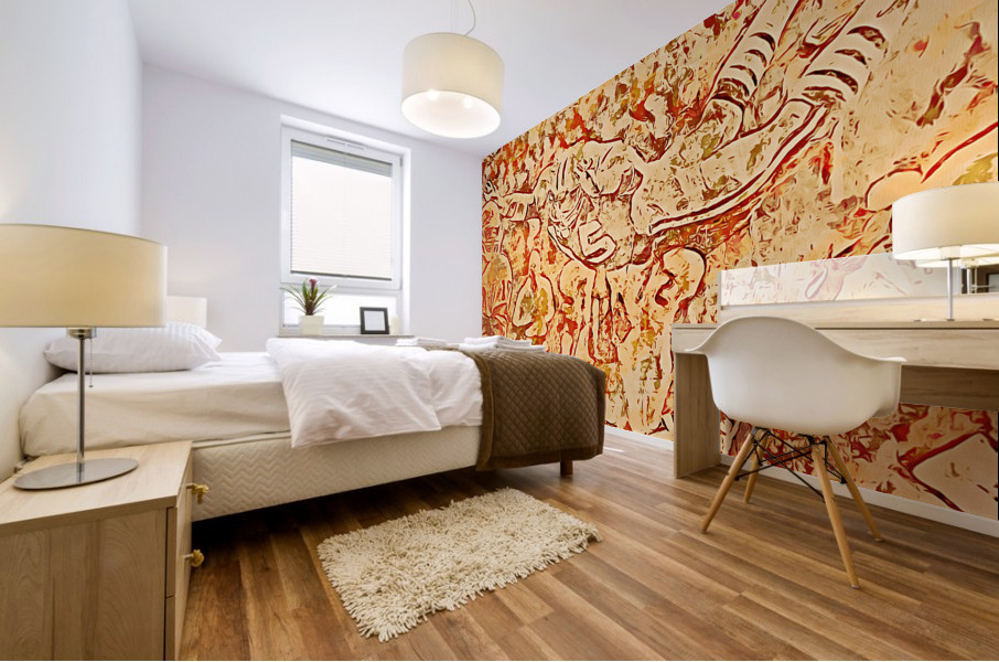 Abstract Football Art Mural print