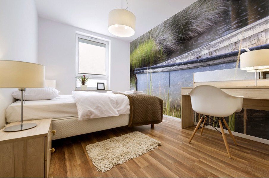 2022 Aug 19 WoodenSkiff01 Mural print