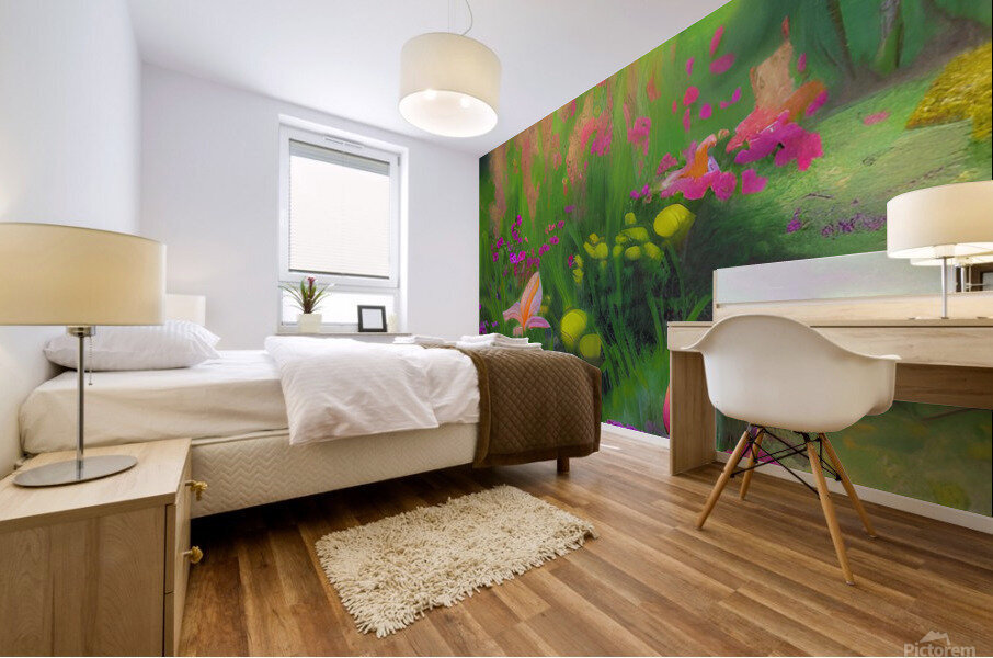 Flower garden Painting Mural print