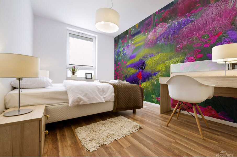 Flower garden Painting Mural print