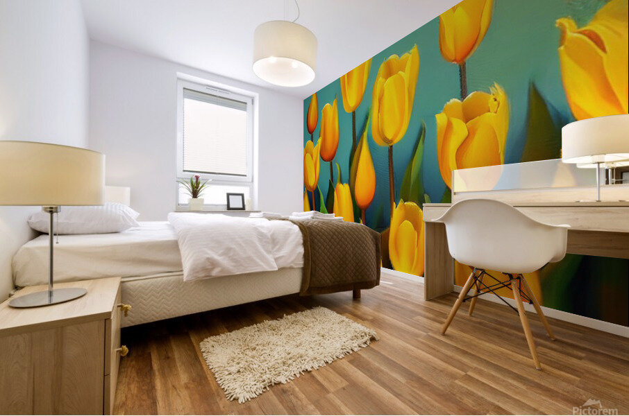 Flower garden Painting Mural print