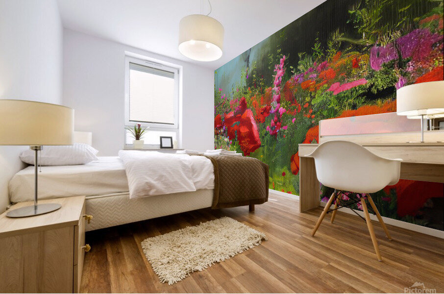 Flower garden Painting Mural print