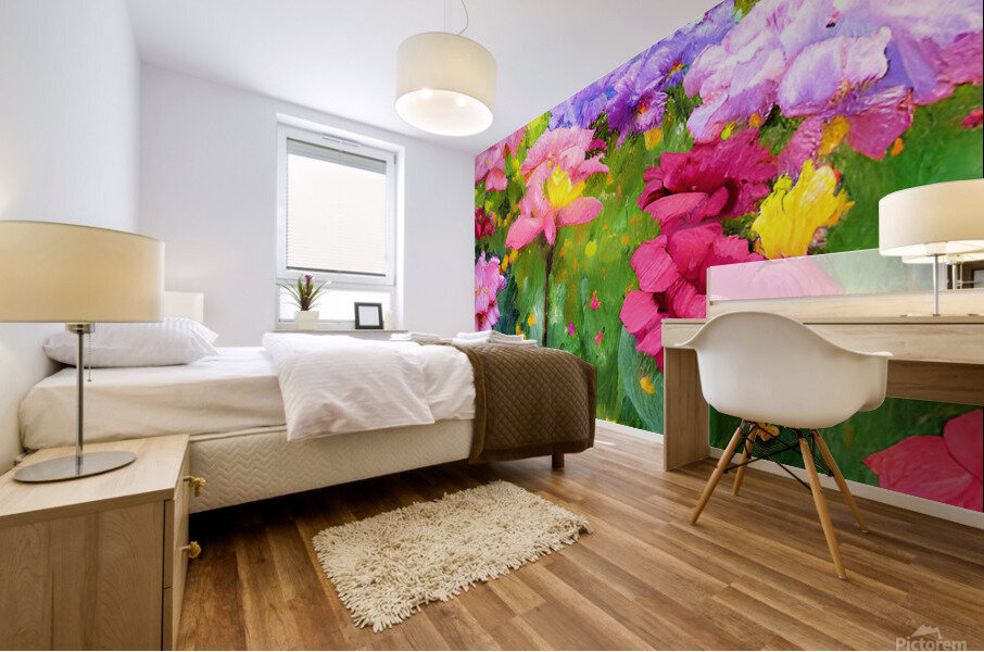 Flower garden Painting Mural print