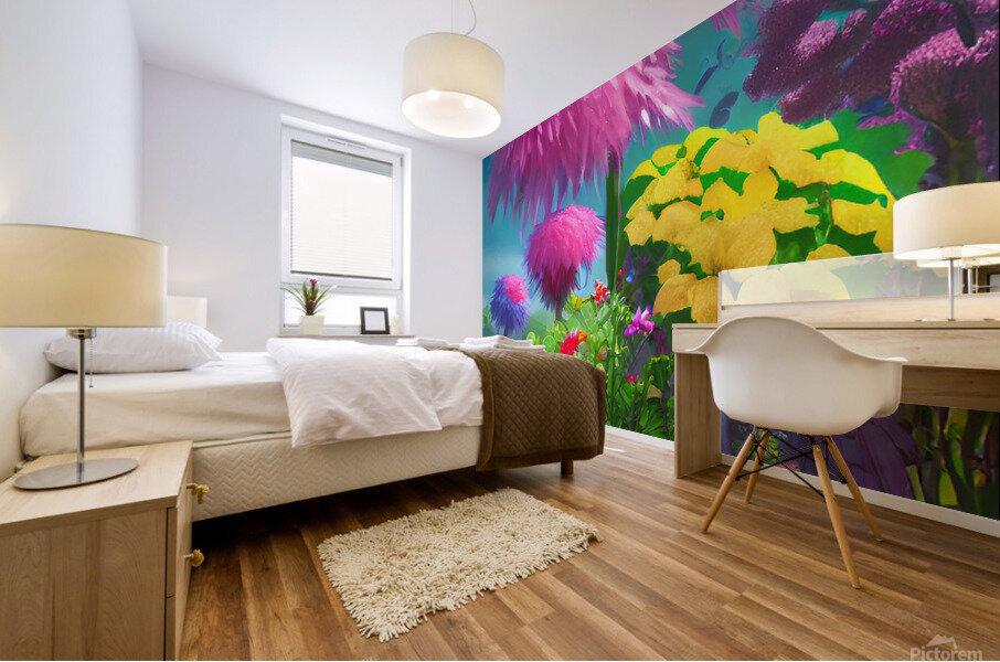 Flower garden Painting Mural print