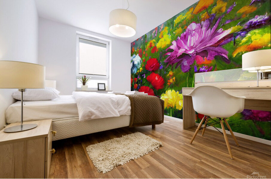 Flower garden Painting Mural print