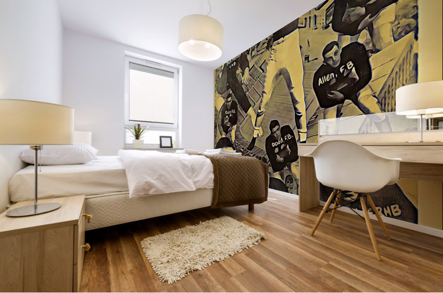 1953 Vandy Football Art Remix Mural print