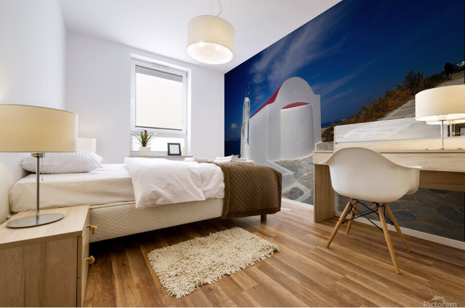 Mykonos Church Mural print