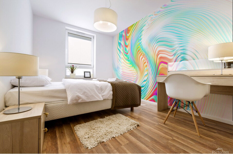 Abstract Flow Mural print
