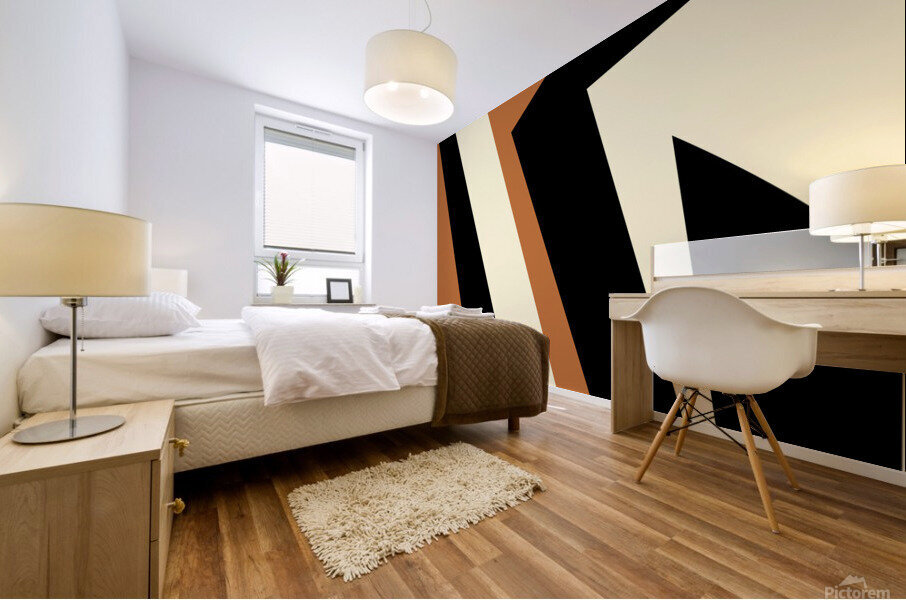 Linear Line Geometric Abstract Mural print