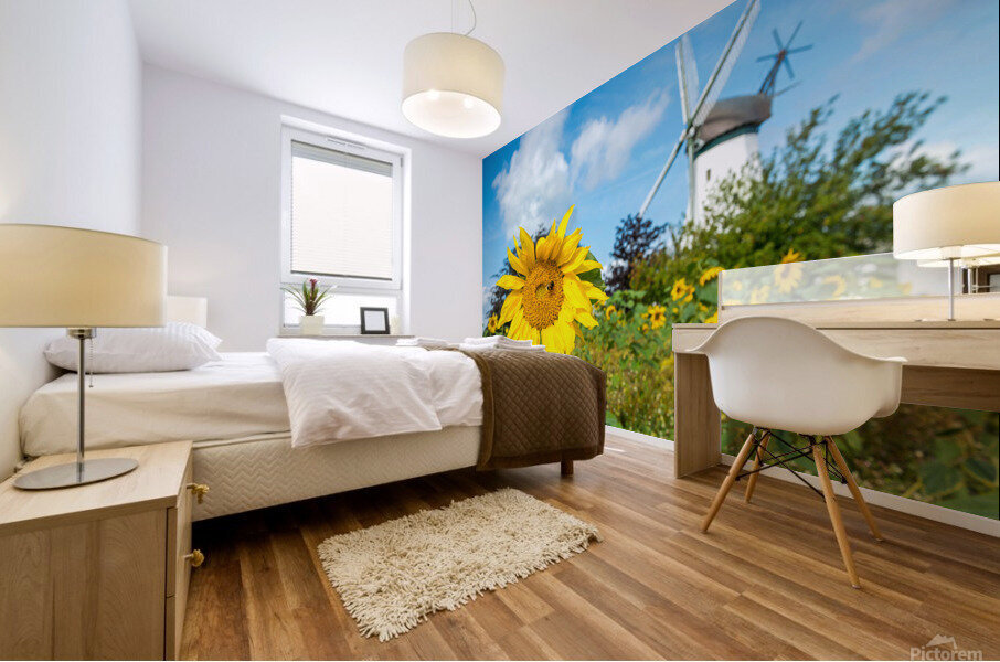 Windmill Garden Mural print