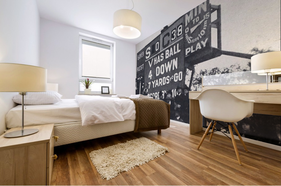 Vintage Twenties Big Game Scoreboard Mural print