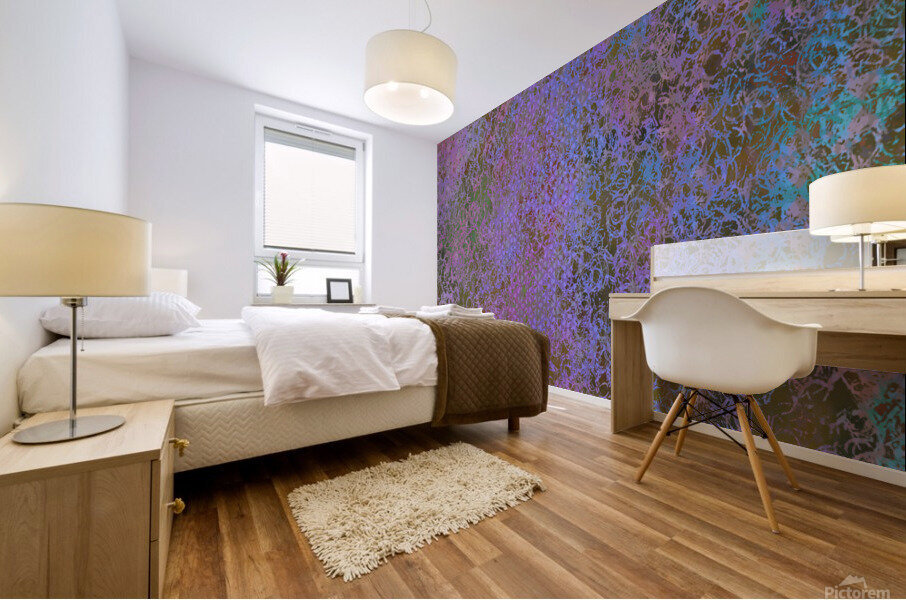 Purple Abstract Mural print
