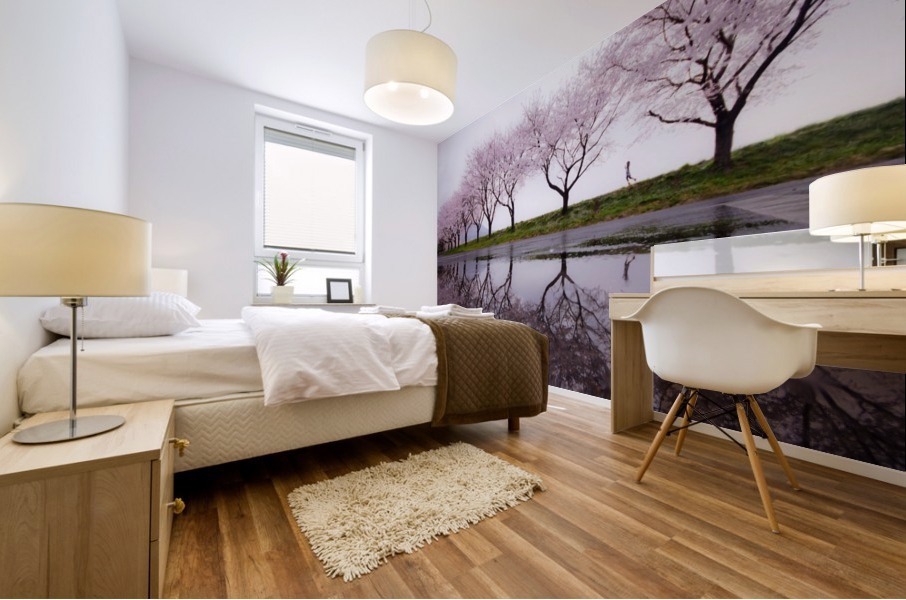 Rain of spring Mural print