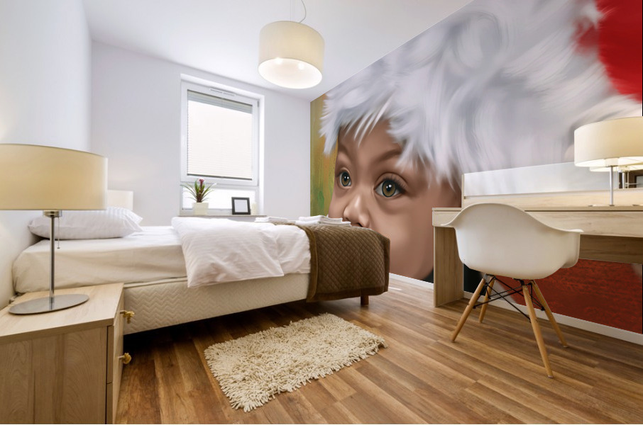 Baby Santa Mural print