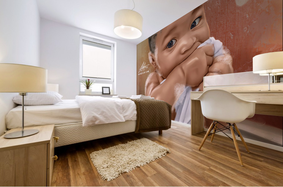 Digital Baby 5 Mural print