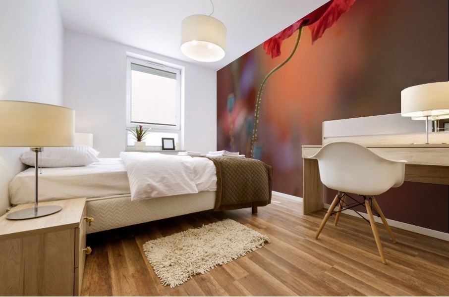 At the end of the day. Mural print