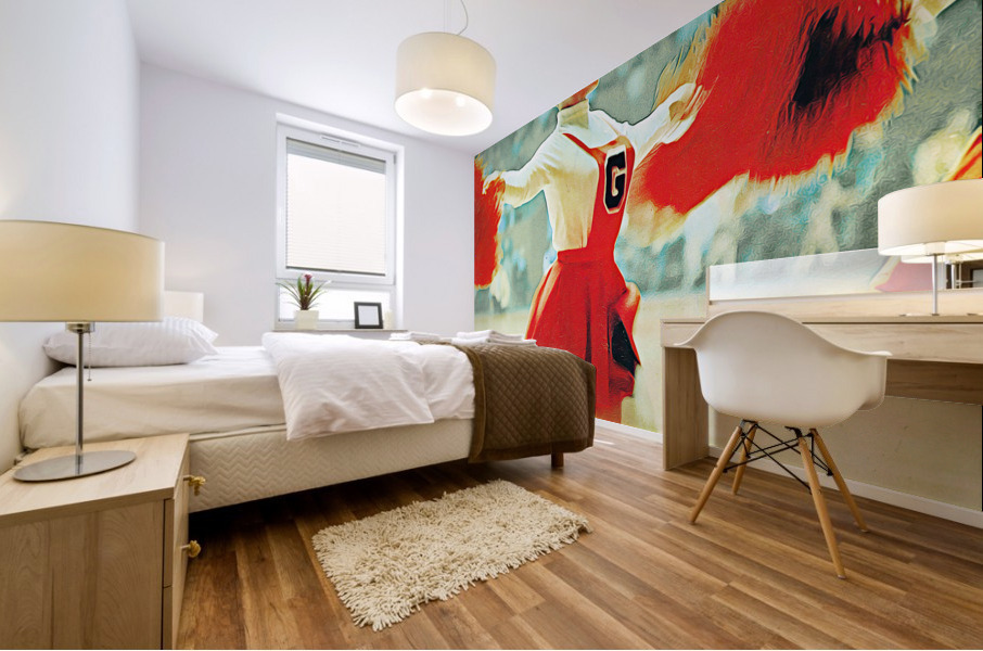 1969 Georgia Basketball Cheerleader Art Mural print