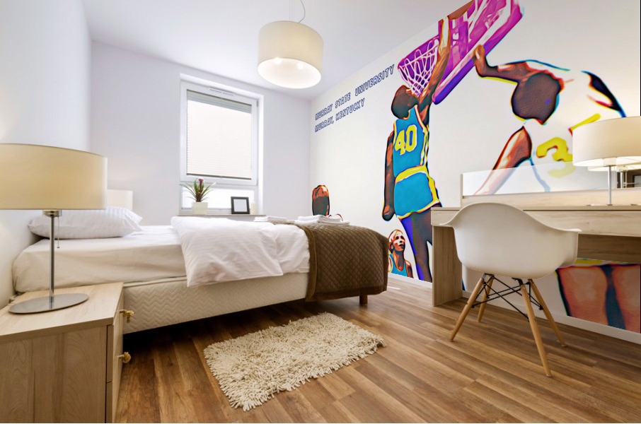 1970 Murray State Racers Basketball Art Mural print