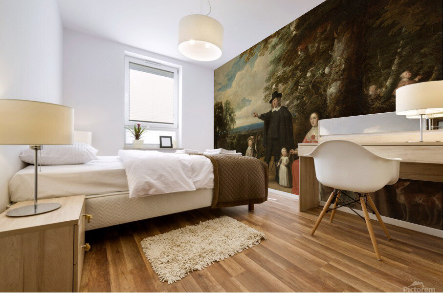 Family Group in a Landscape                                         Mural print