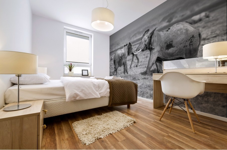 Sumo in the natural world Mural print