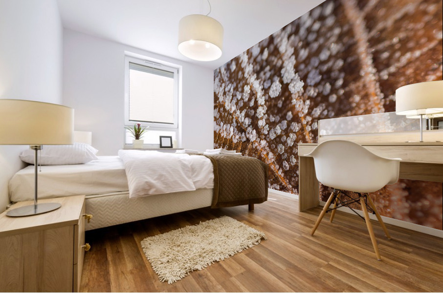 Winter Leaf Mural print