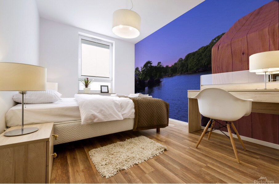 The Beginning of Sunset  Mural print