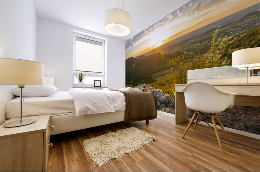 Rock Ledge Panorama Mural print