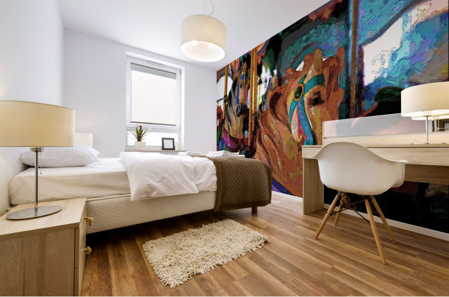 PUZZLE COLLECTION - SANTA MONICA PIER CAROUSEL  Mural print