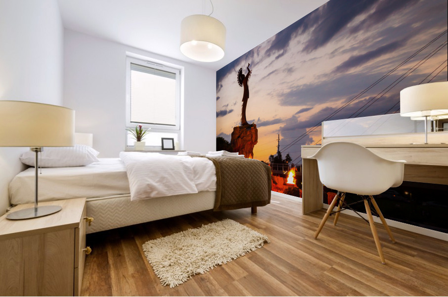 Keeper of the Plains Fire Mural print