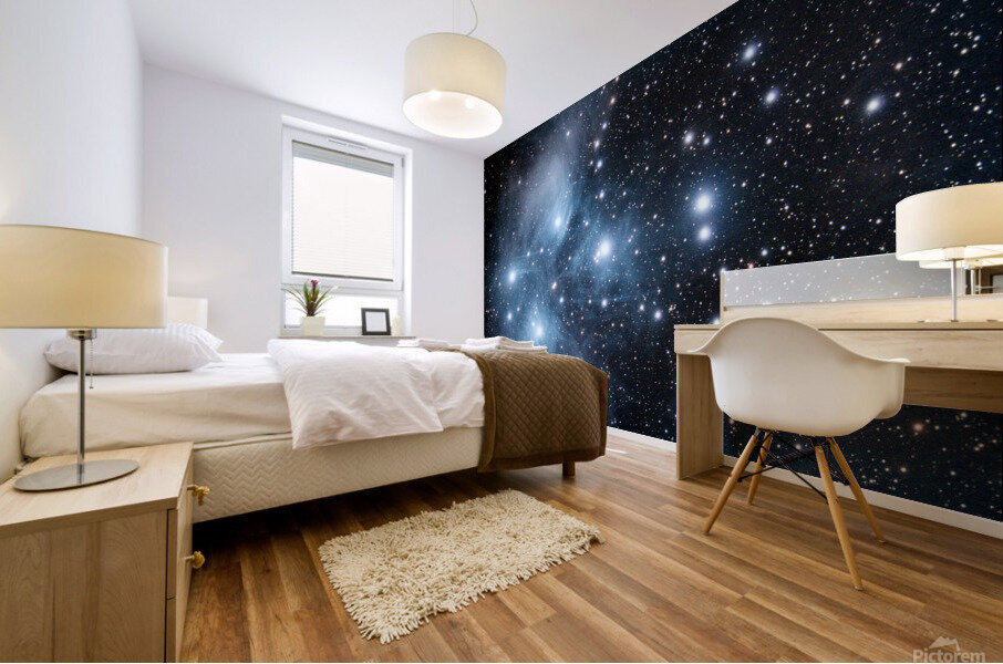 M45 Pleiades Cluster Mural print