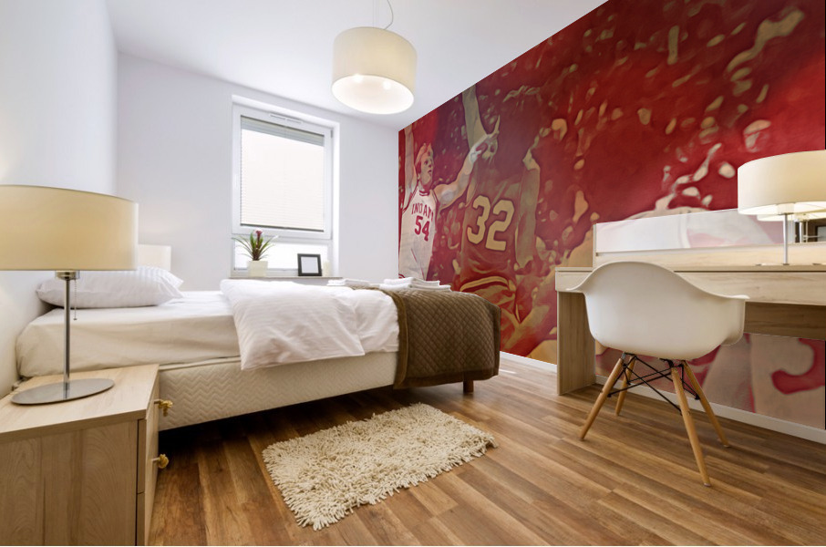 1977 Indiana Basketball Kent Benson Art Mural print