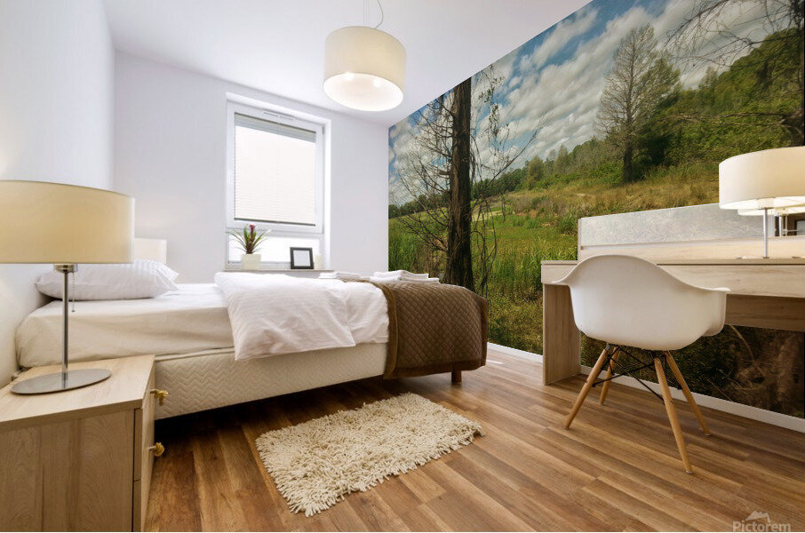 Tree in Field Mural print