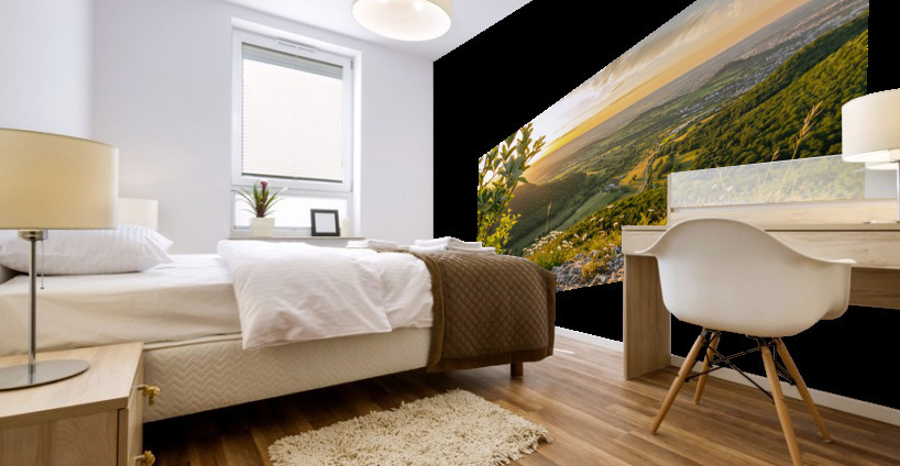 Rock Ledge Sunset Mural print