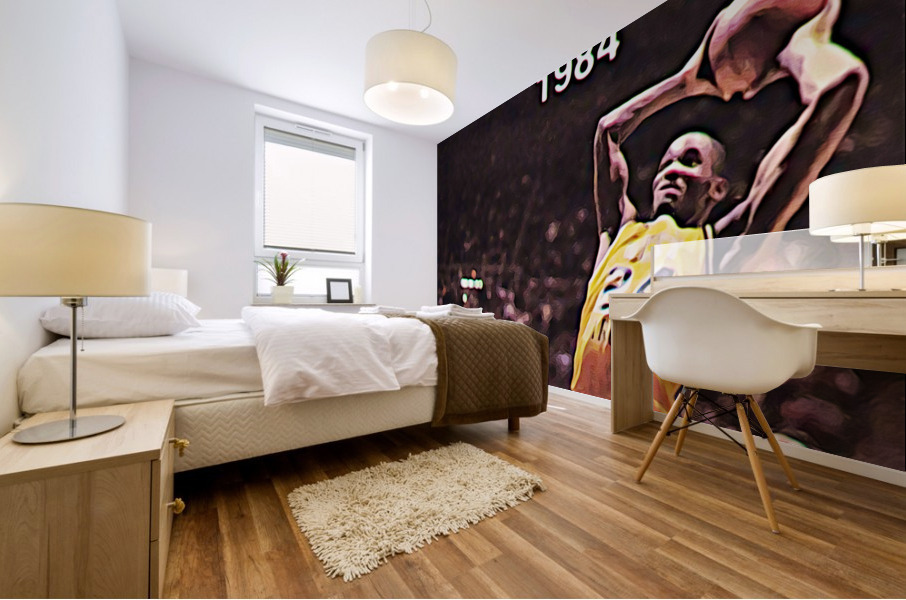 1984 West Virginia Basketball Art Remix Mural print