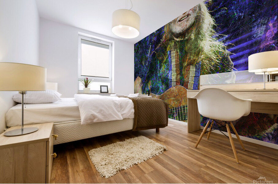 Willie Nelson Mural print