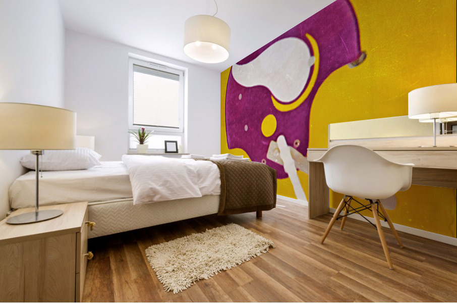 Vintage Minnesota Vikings Football Helmet Art Mural print