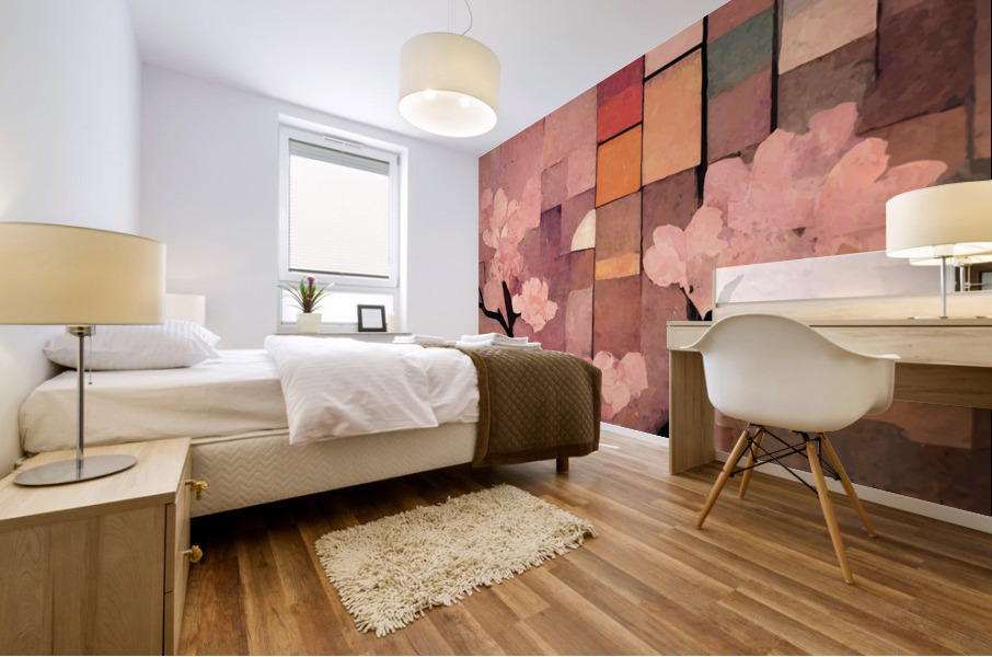 Sakura Moon Mural print